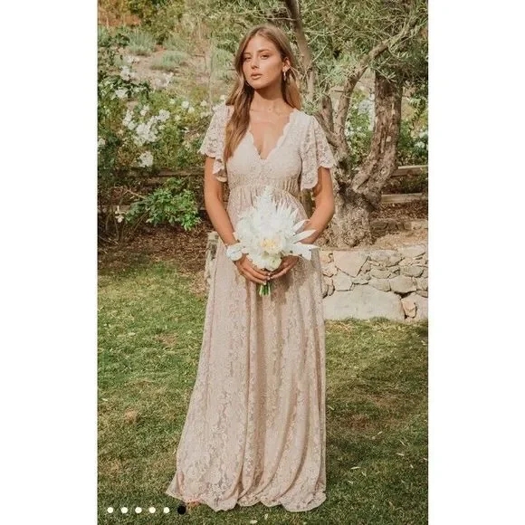 ワンピース Sandra lace dress Beige Sandra lace dress Beige